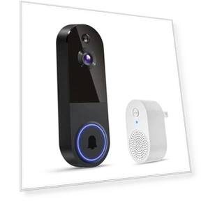 Wireless Video Doorbell Camera with Receiver — Smart Home Security, BlazSync