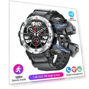 2-in-1 Smart Watch with TWS Wireless Earbuds — Smartwatches, ElectronicsHome