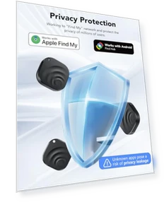 4 Pack Dual System Tracker for iOS and Android — Item Locators, TIMU