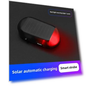 Anti-theft LED Solar-Powered Car Interior Light — Alarm Systems, AI Supermarket