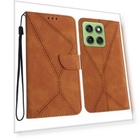 Case Skin Touch Lines Imprinted PU Leather Flip Phone Cover — Basic Cases, Smartwatch 2025