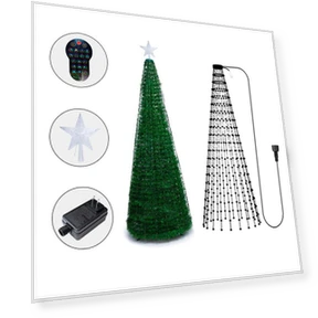 Christmas Cone Tree with Dynamic Lighting — Trees, Sole Street