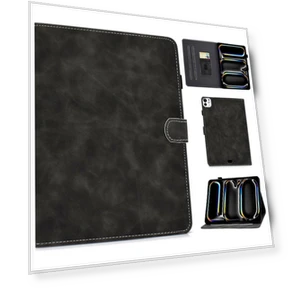 Cowhide Texture PU Leather Stand Tablet Case — Cases, Smartwatch 2025