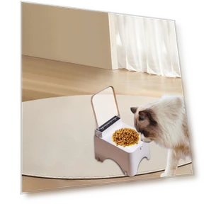 Elevated Pet Feeder with Smart Features — Raised Bowls, Dewdroop