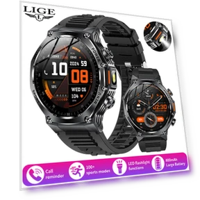 Men's Smart Watch with Bluetooth Calling and Health Monitoring — Smartwatches, LIGE