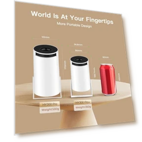 Mini Projector with Wi-Fi 6 and Bluetooth 5.4 — Home Theater Projectors, WEMI