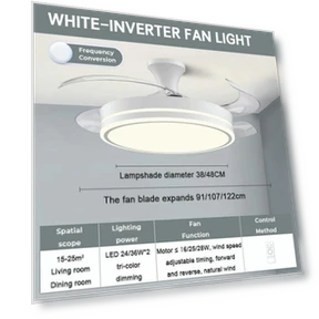 Modern Smart Ceiling Fan with Light — Ceiling Fan Lighting Solutions, Decor Dream