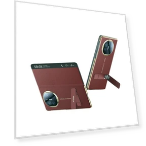 Phone Case Electroplated Stand Anti-drop Smart Window Sleep Business Men's Leather Case — Phone Accessories, Huawei