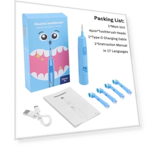 Rechargeable Smart Toothbrush for Kids — Kids' Electric Toothbrushes, COOKING-MALL