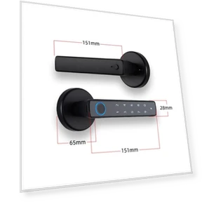 Smart Door Lock with Fingerprint — Card Readers, Tuya