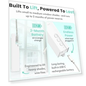 Smart Shade Driver with Remote Control and WiFi Dongle — Roller, AURA SMART HOME