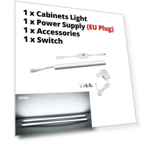 Adjustable Brightness Desk Lighting with Touch Sensor — Under-Cabinet Lights, Lcamaw