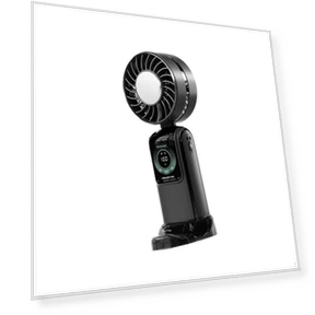 Adjustable Speed Silent Desk Fan with LED Display — Portable Cooling Solutions, Quality Life