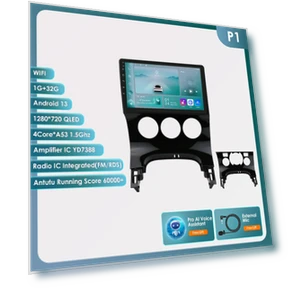 Android Car Stereo with GPS Navigation and Wireless CarPlay — In-Dash, Hizpo