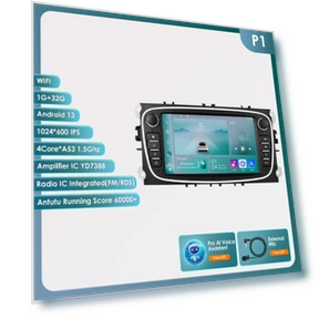 Android Car Stereo with Wireless CarPlay and Android Auto — In-Dash, OSSURET