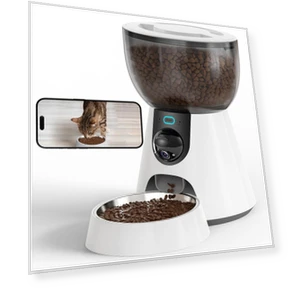 Automatic Pet Food Dispenser with Video Camera — Automatic Feeders, COOKING-MALL