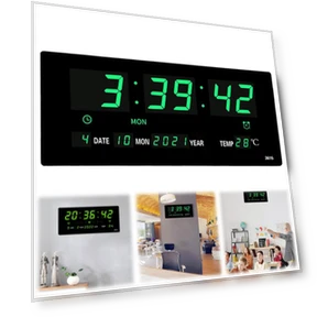 Digital Alarm Clock with Large Digits, Temperature Display, and Silent Operation — Alarms & Clocks, Chic Home