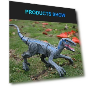 Electric Remote Control Velociraptor Dinosaur Toy — Interactive Figures & Robots, SDS001