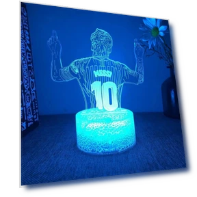 LED Night Light with 3D Illusion Football Player Design — Night Lights, Your Department Home