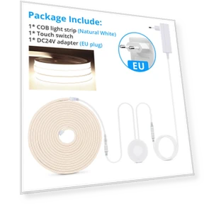 LED Strip with Adjustable Brightness, Touch Switch, and Wooden Mirror — LED Strips, Maytoni