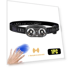 Mini Portable LED USB Rechargeable High Power Pocket Head Lamp — Accessories, CACCES