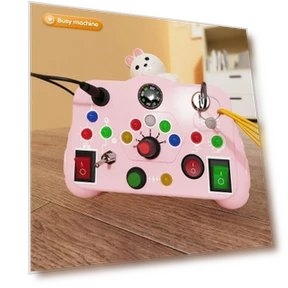 Montessori Busy Board with LED Switch and Remote Control — Infant & Early Childhood Playthings, YDM Beauty Life