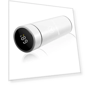 Portable Car Smart Thermos Bottle with Temperature Display — Travel Drinkware, Mercedes-Benz