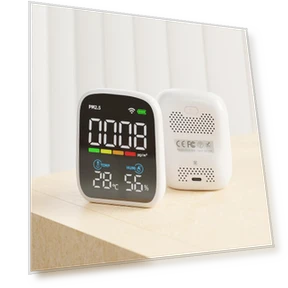 Portable LED Display PM2.5 Detector Multifunctional Temperature and Humidity Test Meter Laser Particle Sensor — Air Quality Monitors, Painter