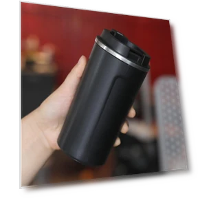 Portable Smart Temperature Measuring Thermos Cup — Beverage Warmers, Indoor Furniture