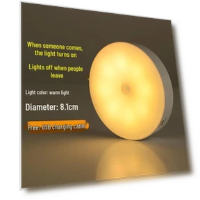 Rechargeable LED Night Light with Motion Sensor — Under-Cabinet Mounts, Vieruodis