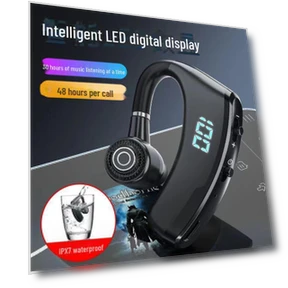 Single Ear Digital Display Bluetooth Headset — Headsets, AI Supermarket