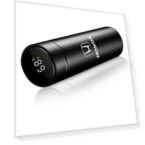 Smart Car Thermos Bottle with Temperature Display — Travel Drinkware, Honda