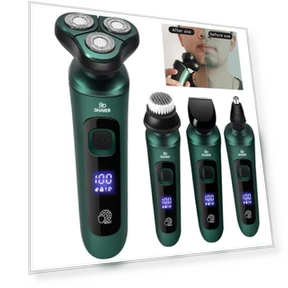 Smart Electric Shaver 4-in-1 with LCD Digital Display — Body Groomers, KTY