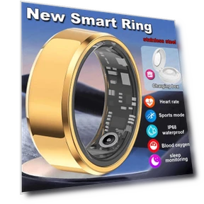 Smart Ring with Heart Rate, Blood Oxygen, Sleep, and Fitness Monitor — Smart Rings, GLOBUS