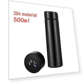 Smart Stainless Steel Thermos with Temperature Display — Hydration Essentials, the BAY