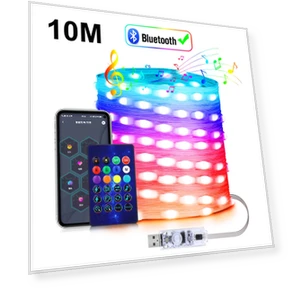 Smart USB LED Christmas Garland — LED Strips, COOKING-MALL