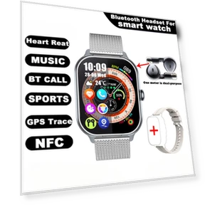Smart Watch with Bluetooth Headphones — Smartwatches, ZJM Mall