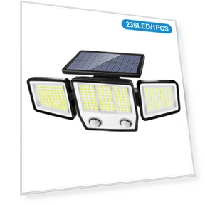 Solar Motion Sensor Flood Lights — Outdoor Security & Flood Lighting, COOKING-MALL