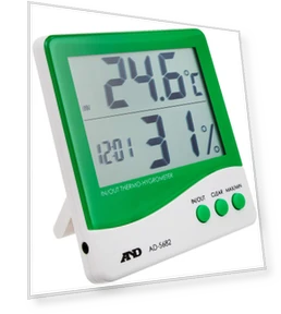 Thermo-Hygrometer with External Sensor — Hygrometers, A&D