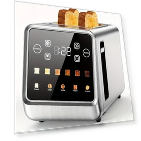 Two-Slice Toaster with Touch Screen — Toasters, Smeg