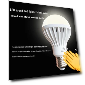Voice-Activated Motion Sensor Bulb for Stairs and Hallways — Step Lights, Chose One