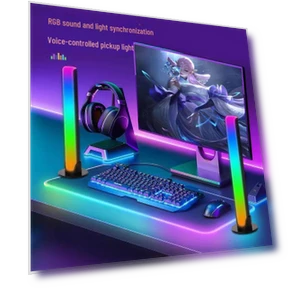 Voice Controlled Gaming Desk Light with Screen Sync — USB Lighting Solutions, Smarter than future