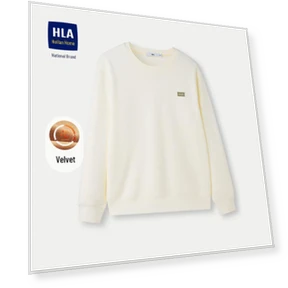 Winter Round Neck Smart Fleece Lined Thickened Sweatshirt — Fleece, OWMEOT