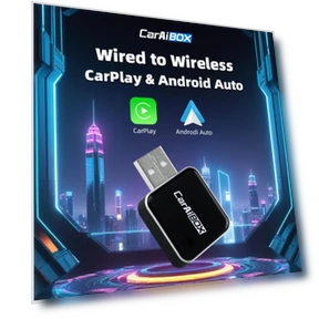 Wireless CarPlay and Android Auto Adapter — Stereo Receivers, Apple
