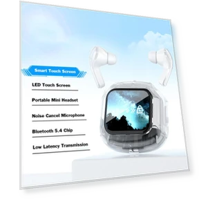 Wireless Earbuds with Touch Screen — In-Ear Headphones, Along Choice