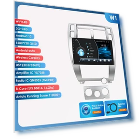 AI Android Car Radio with GPS Navigation and Wireless CarPlay — Car Installation Essentials, Hizpo