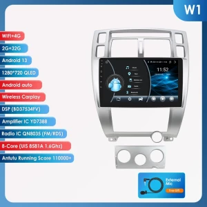 8-Core AI Android Car Radio with 10.1-inch QLED Touchscreen, GPS, CarPlay — Car Infotainment System, Hizpo