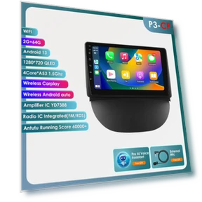 Car Multimedia System with CarPlay and Android Auto — In-Dash, Hizpo