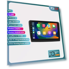 Car Radio with Wireless CarPlay and Android Auto — In-Dash, Hizpo