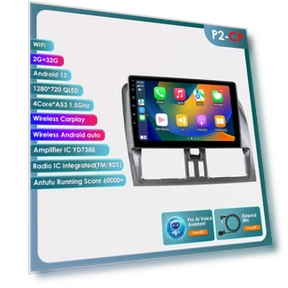 CarPlay 4G Bluetooth Android 13 Car Multimedia Video Player GPS Navigation Head Unit Intelligent Screen — In-Dash, OSSURET